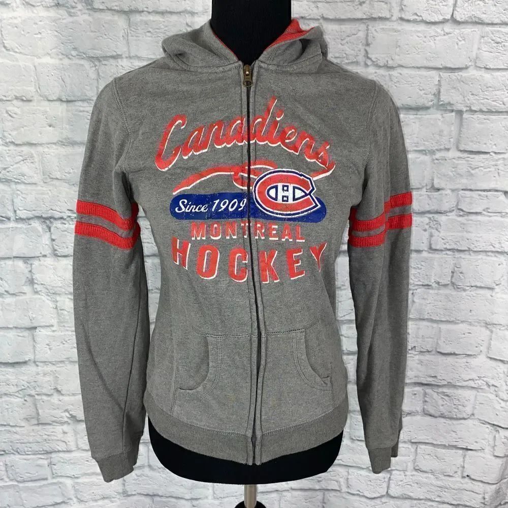 NHL graphic print zip up hoodie/jacket sz small